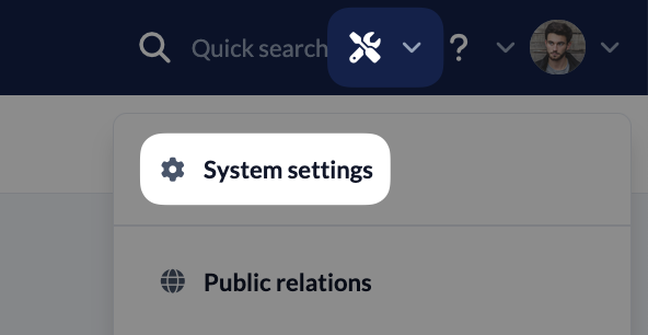 System settings