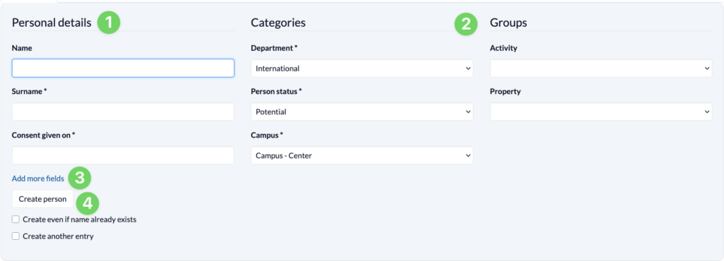 Screenshot Persons Create person Personal details