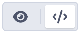 Screenshot of a Markdown editor with a toggle button to switch between source code and preview